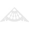 Ekena Millwork Pitch Wagon Wheel Architectural Grade PVC Gable Pediment, 48"W x 24"H x 1"P (12/12) GPP048X024X100WAG - alternate 3